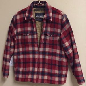Abercrombie & Fitch wool plaid jacket